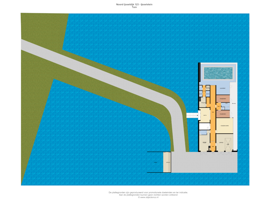 Bekijk plattegrond van TUIN van Noord IJsseldijk 123