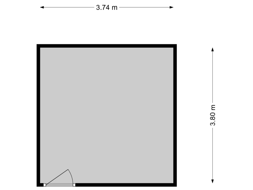 View floorplan of Berging of Moutstraat 85