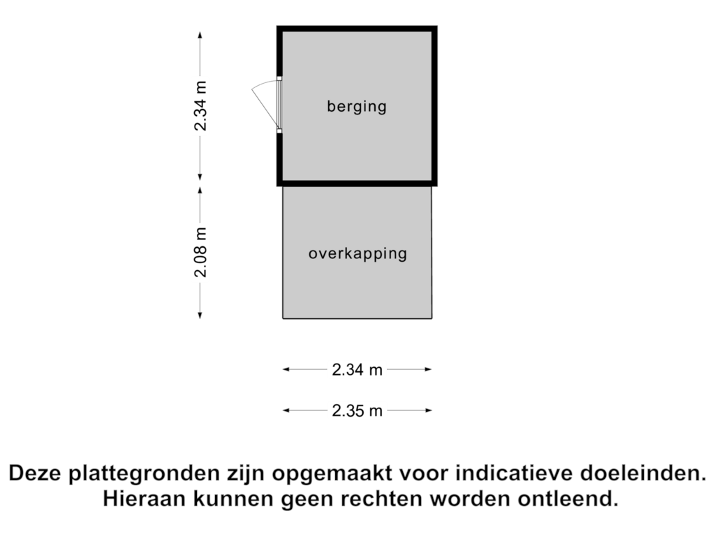 Bekijk plattegrond van Berging van Hogenhof 34-A