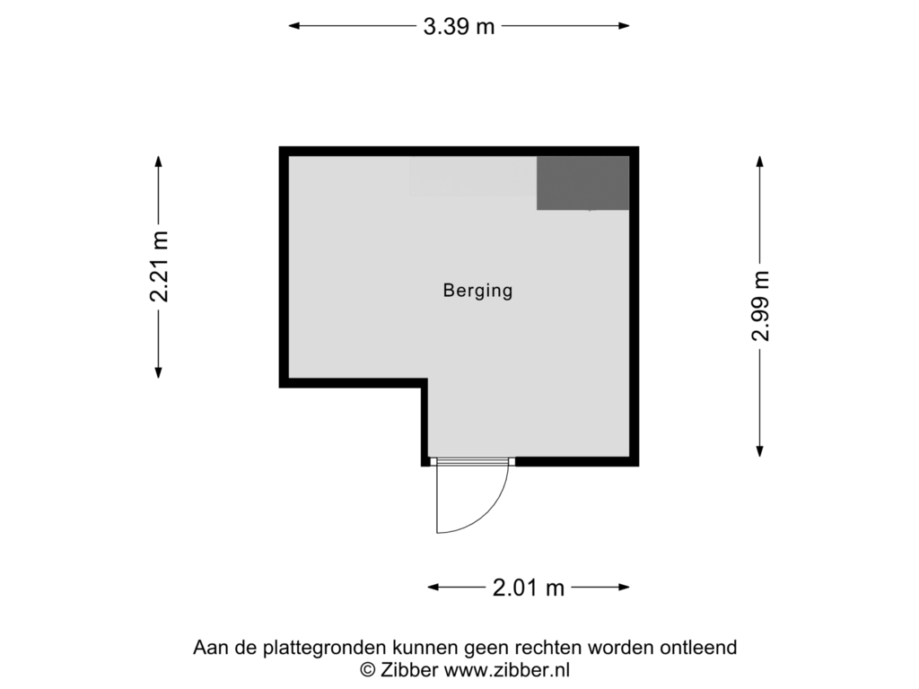 View floorplan of Berging of Genovevalaan 34