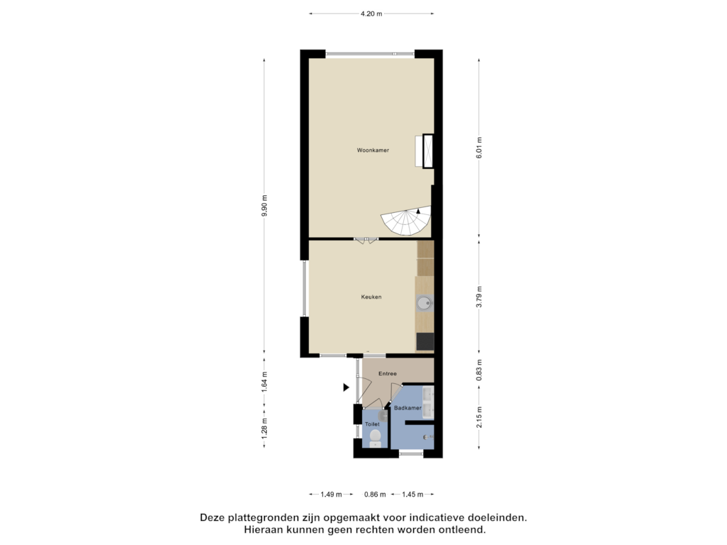 Bekijk plattegrond van Begane Grond van Capelseweg 26