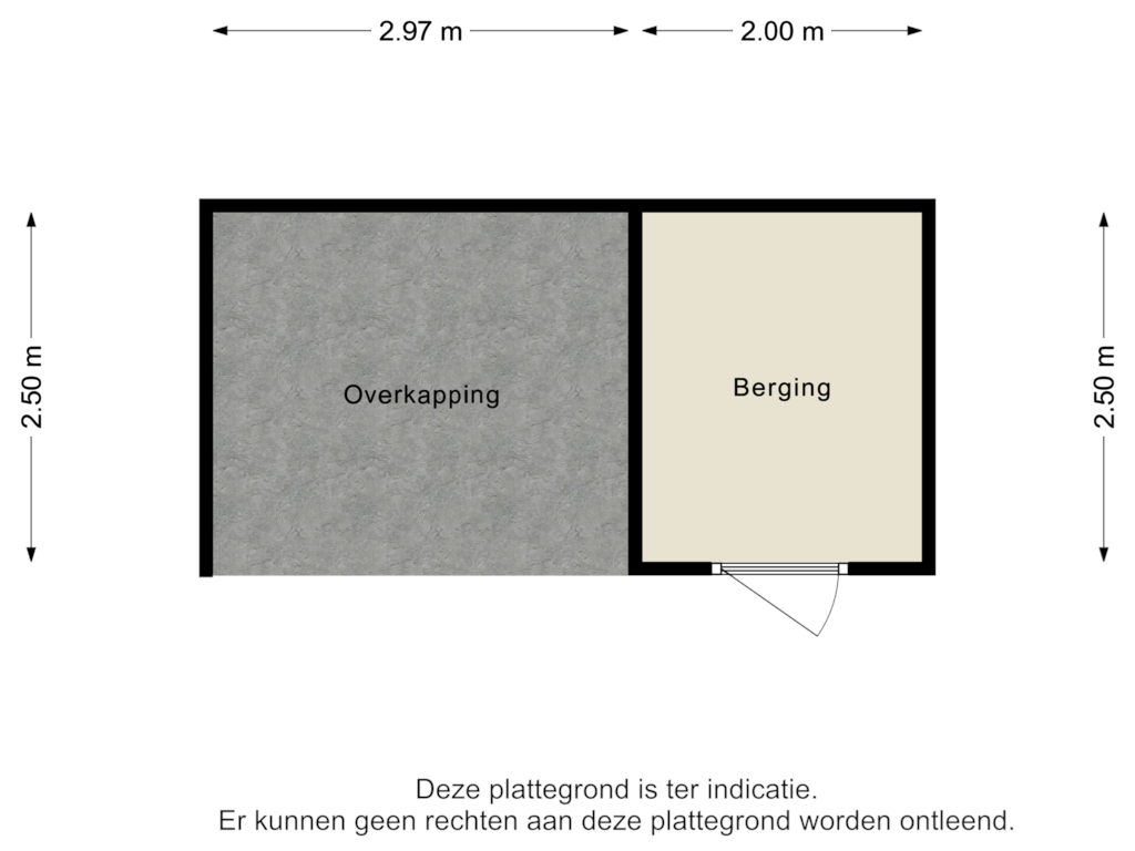 Bekijk plattegrond van Schuur+overkapping van Jonkerslaan 31