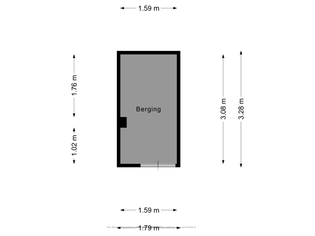 View floorplan of Berging of Smidseind 69