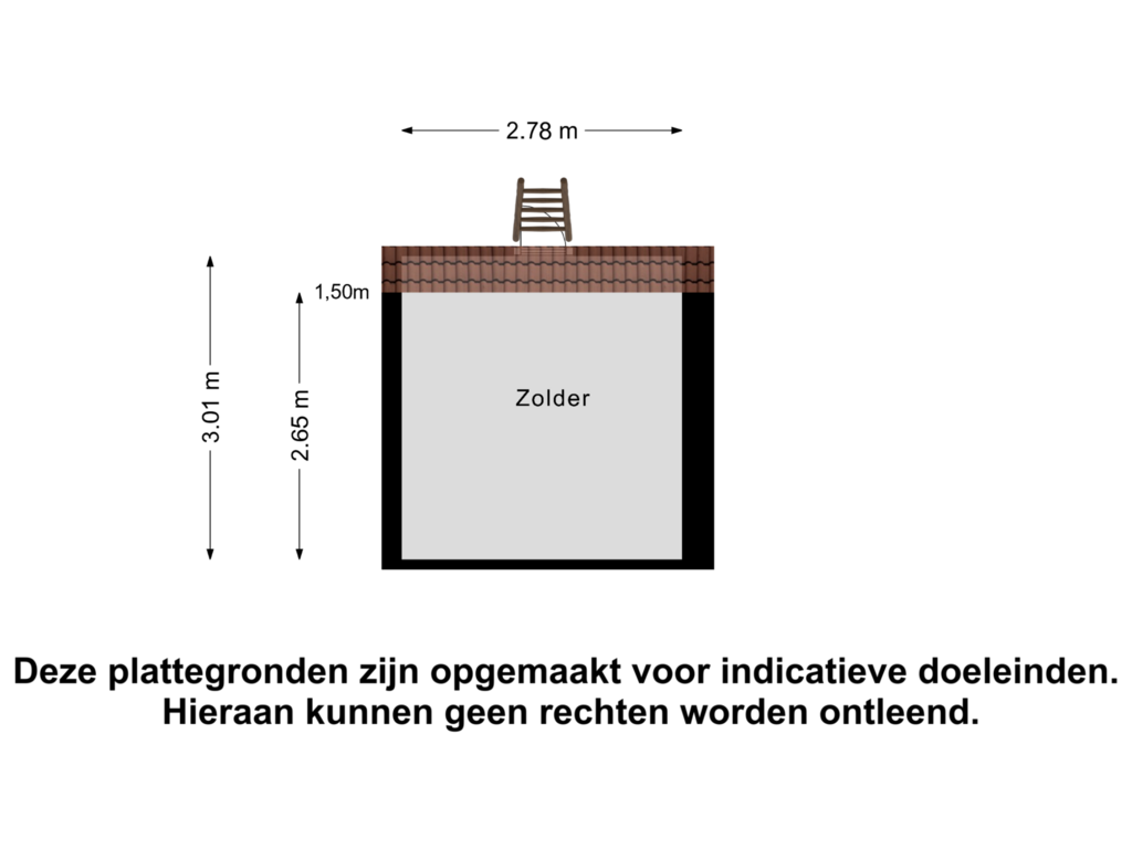 Bekijk plattegrond van Zolder van Leksmondhof 80