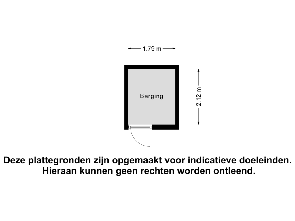 Bekijk plattegrond van Berging van Leksmondhof 80