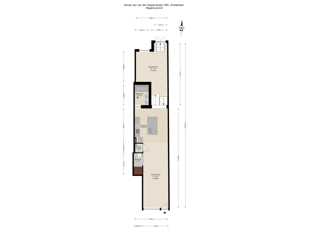 Bekijk plattegrond van Begane grond van Eerste Jan van der Heijdenstraat 139-H