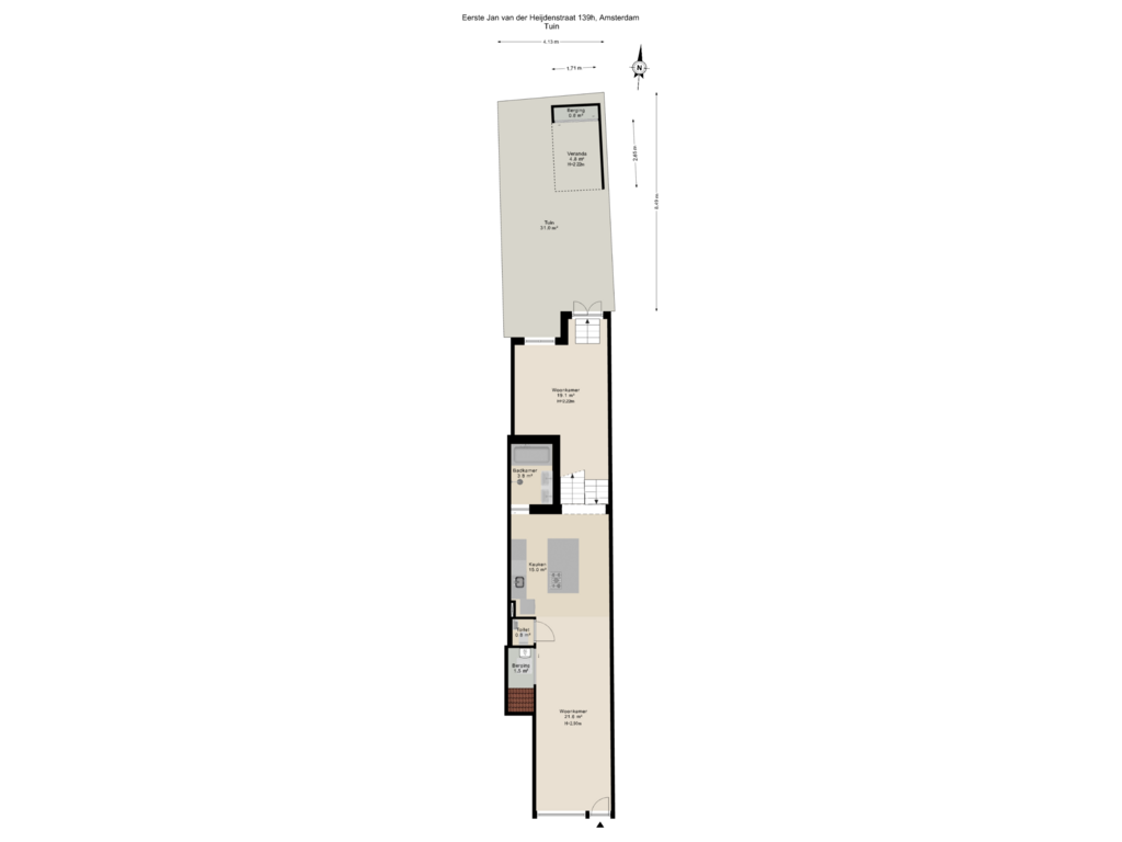 Bekijk plattegrond van Tuin van Eerste Jan van der Heijdenstraat 139-H