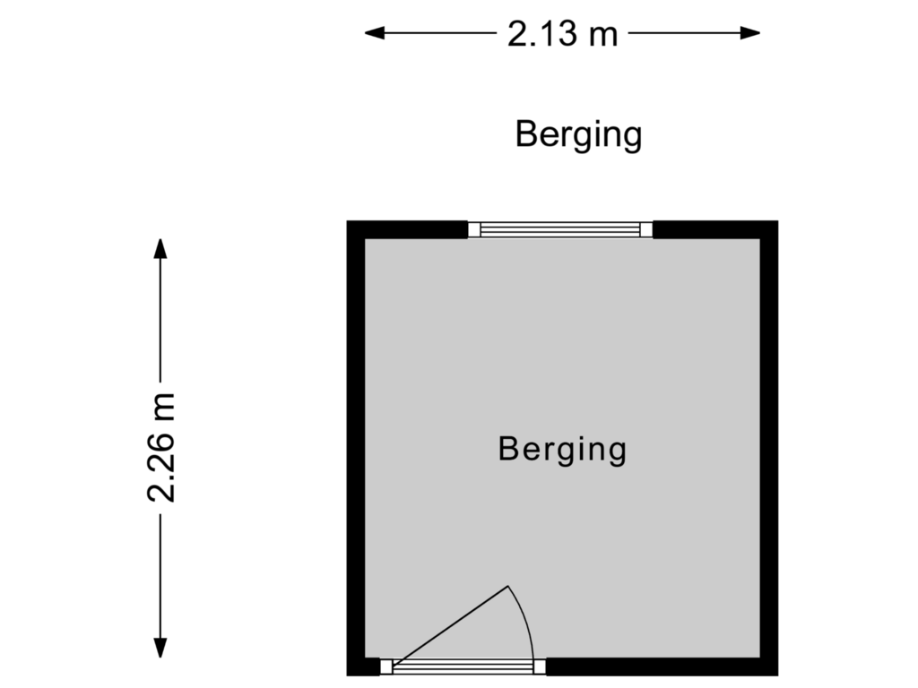 View floorplan of Berging of Oostduinlaan 46-C