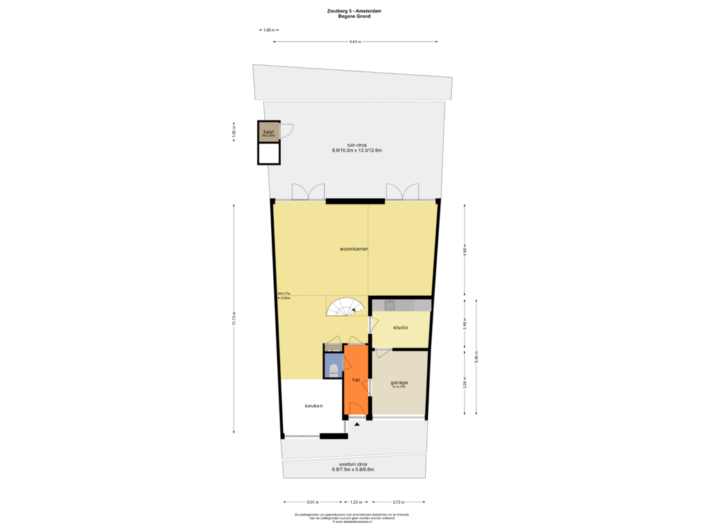 Bekijk plattegrond van Begane Grond van Zoutberg 5