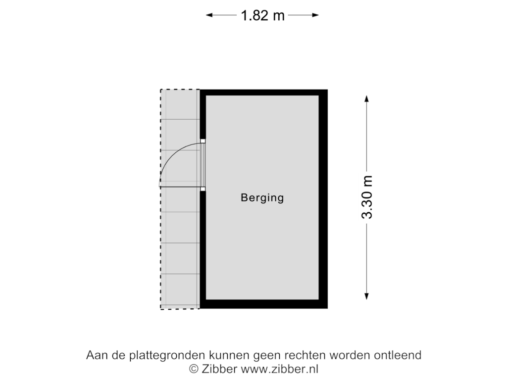 Bekijk plattegrond van Berging van Rondeelstraat 23