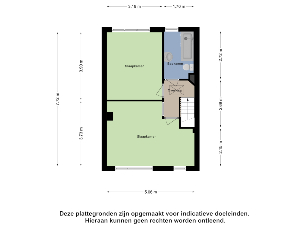 View floorplan of Eerste Verdieping of Van Koetsveldstraat 14