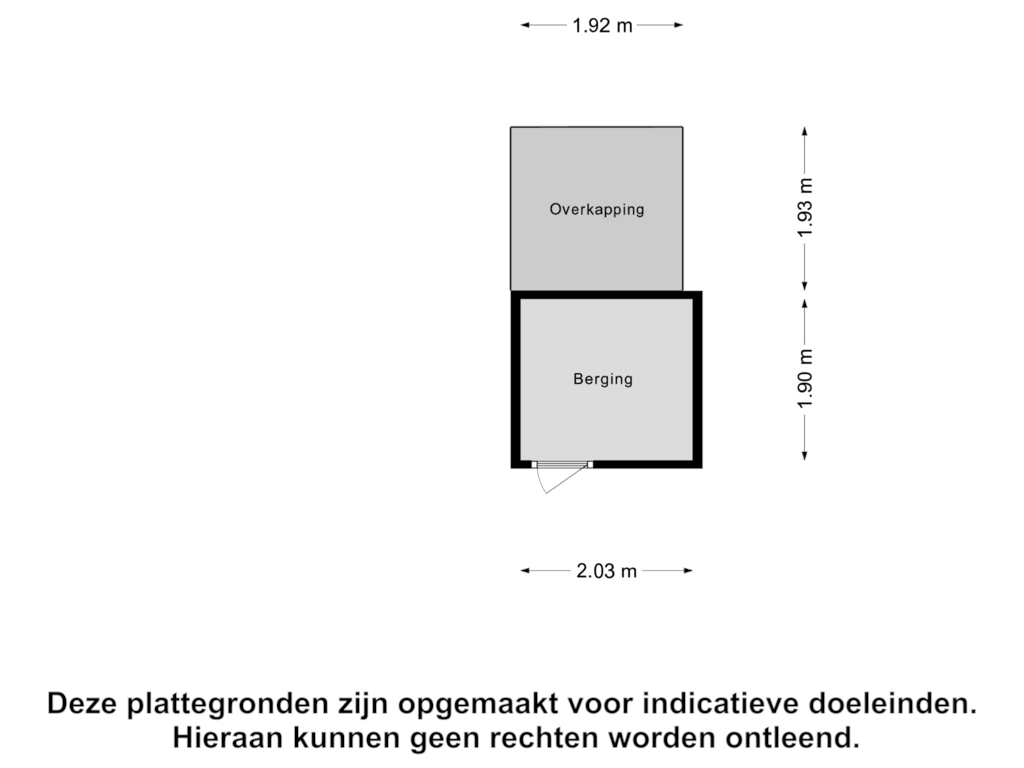 View floorplan of Berging of Van Koetsveldstraat 14