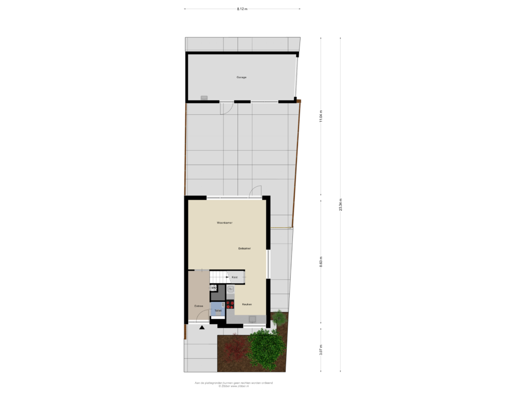 Bekijk plattegrond van Begane Grond_Tuin van Santpoortplein 48