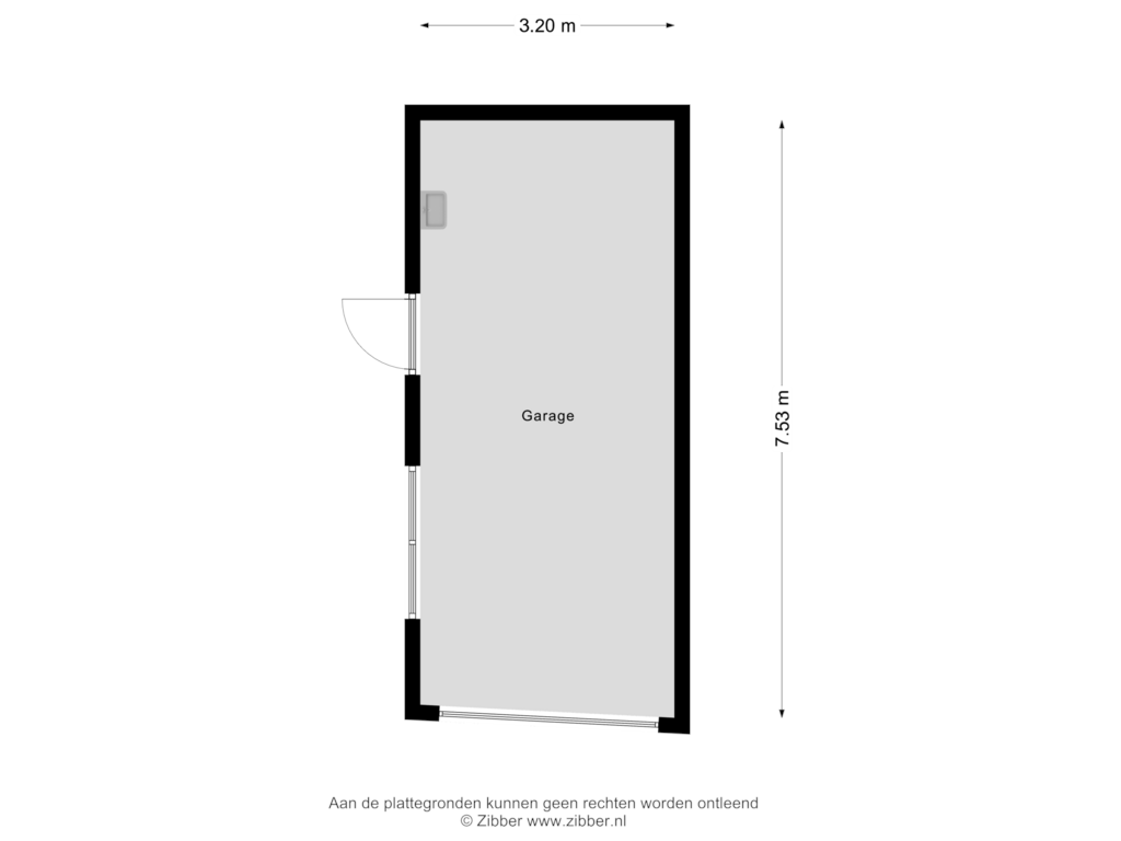 Bekijk plattegrond van Garage van Santpoortplein 48