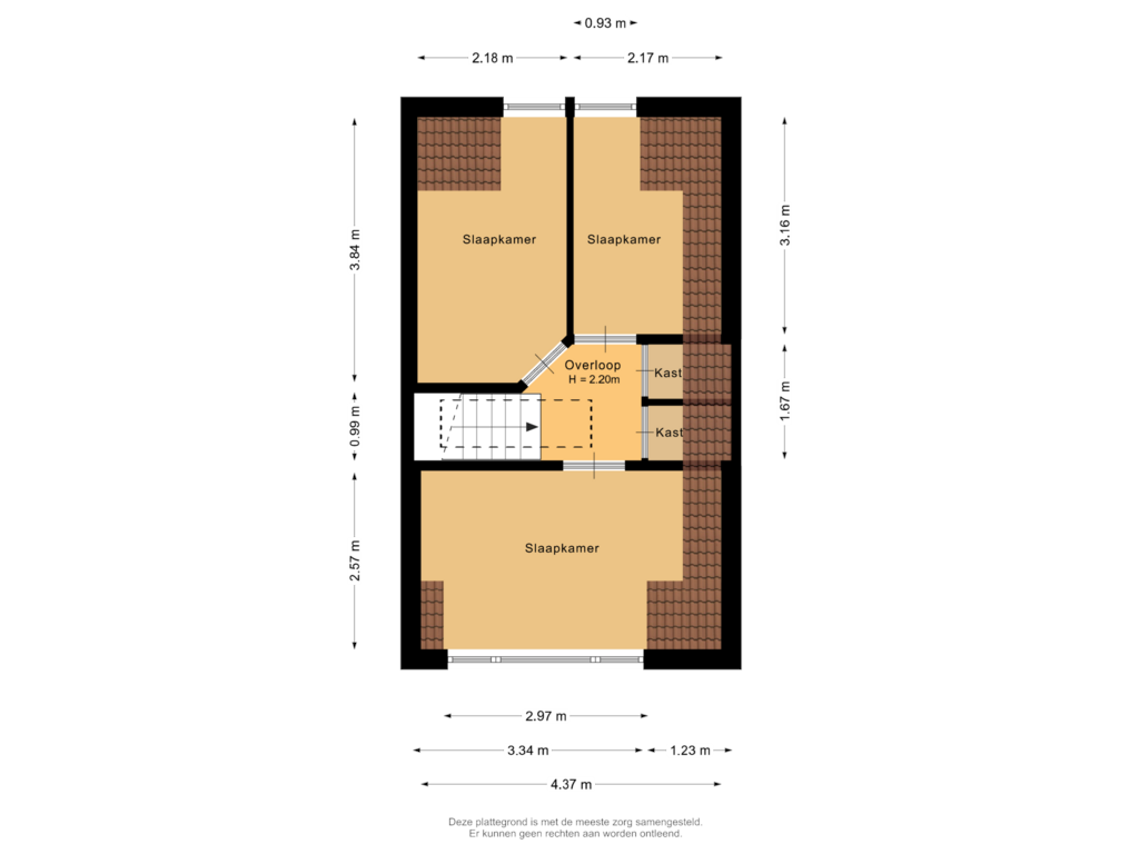 Bekijk plattegrond van Eerste verdieping van Schoutenstraat 24