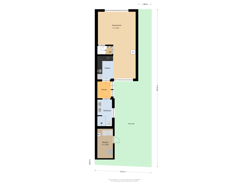 Bekijk plattegrond van Situatie van Schoutenstraat 24