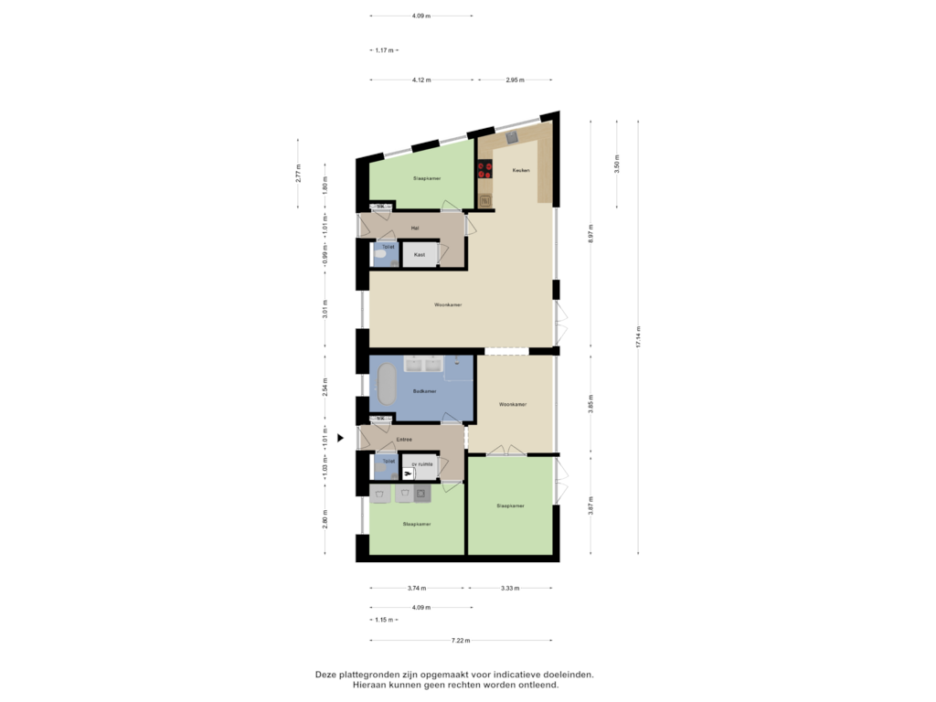 Bekijk plattegrond van Begane Grond van Vissersdijk 61