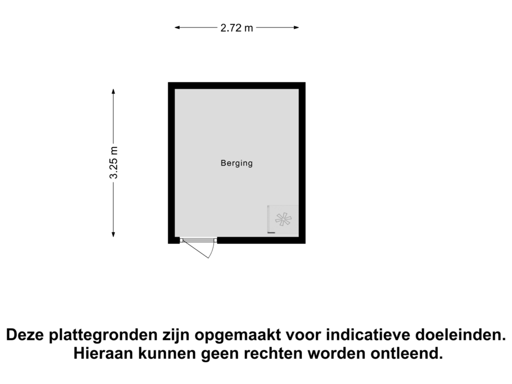 Bekijk plattegrond van Berging van Vissersdijk 61