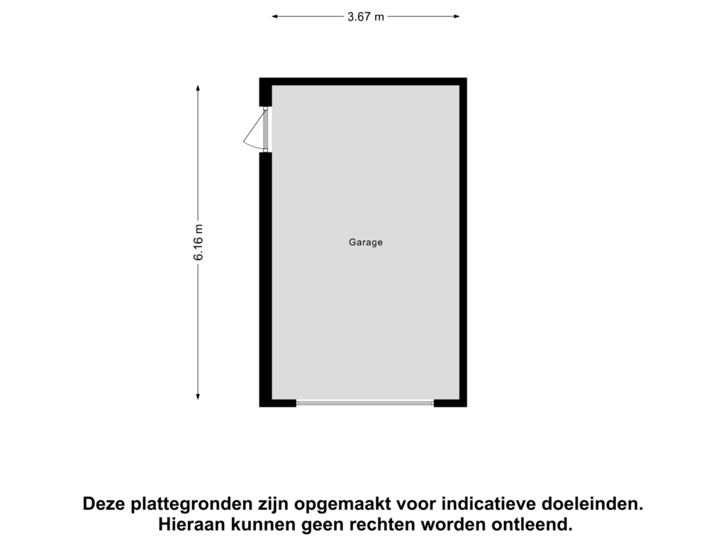 Bekijk plattegrond van Garage van Vissersdijk 61