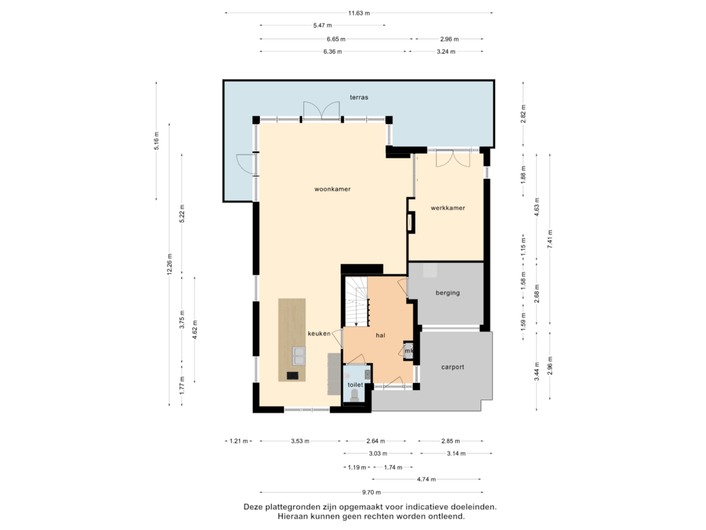 Bekijk plattegrond van Begane grond van Oost-Havendijk 10