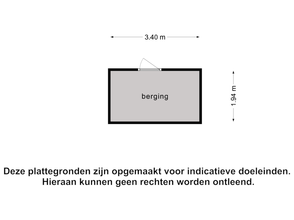 Bekijk plattegrond van Berging van Oost-Havendijk 10