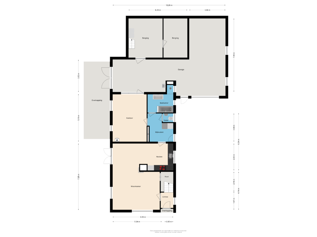 Bekijk plattegrond van Begane grond van Startingerweg 32