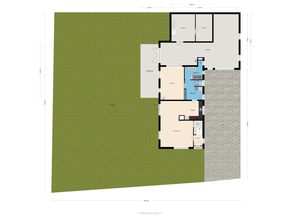 Bekijk plattegrond van Situatie van Startingerweg 32