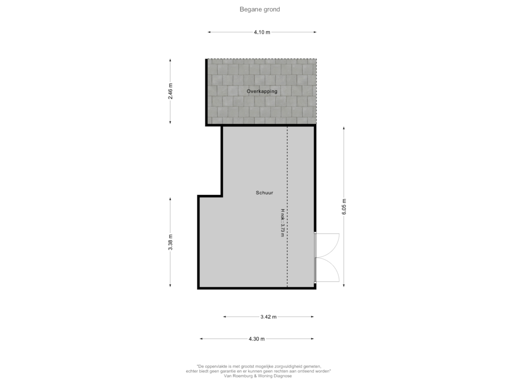 Bekijk plattegrond van Schuur van Tepelenburgweg 6