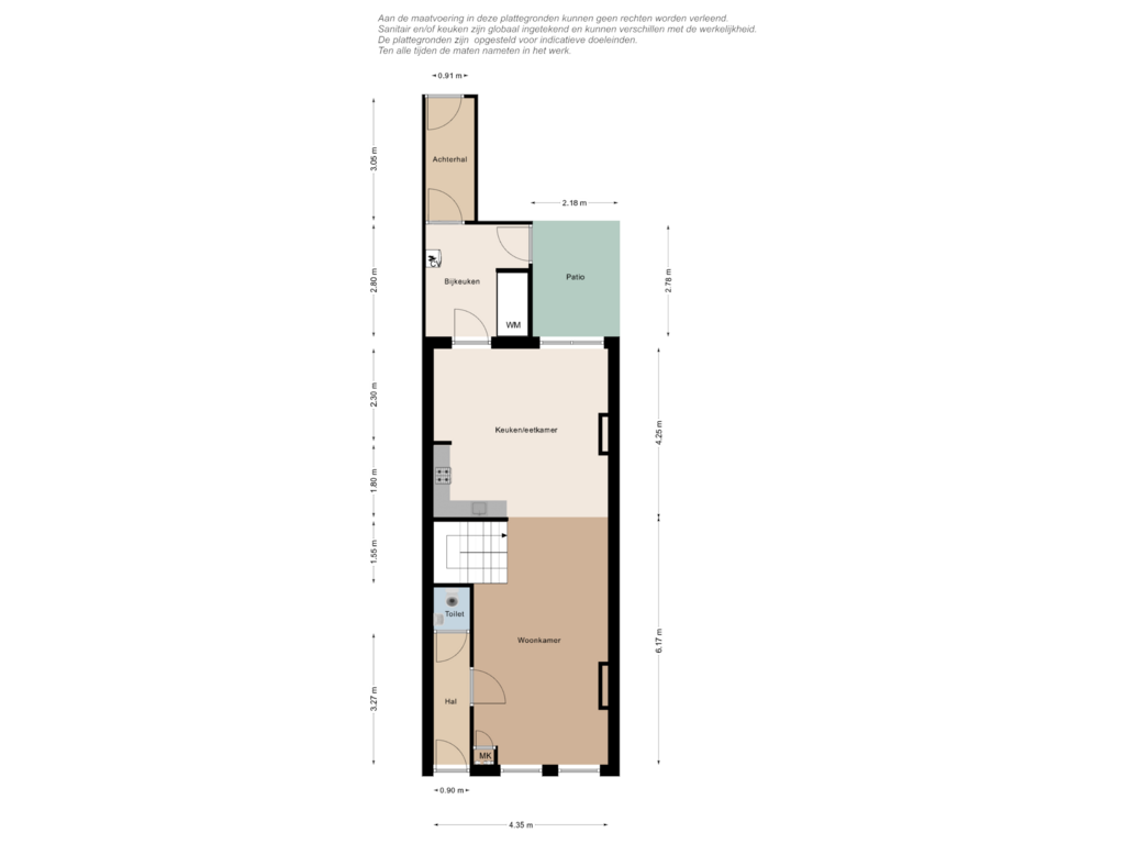 Bekijk plattegrond van Begane grond van Voorstraat 8