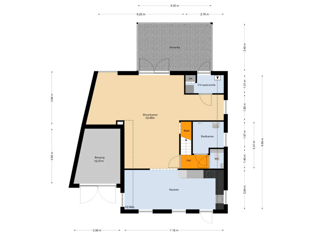 Bekijk plattegrond van Begane grond van Meerkoet 2