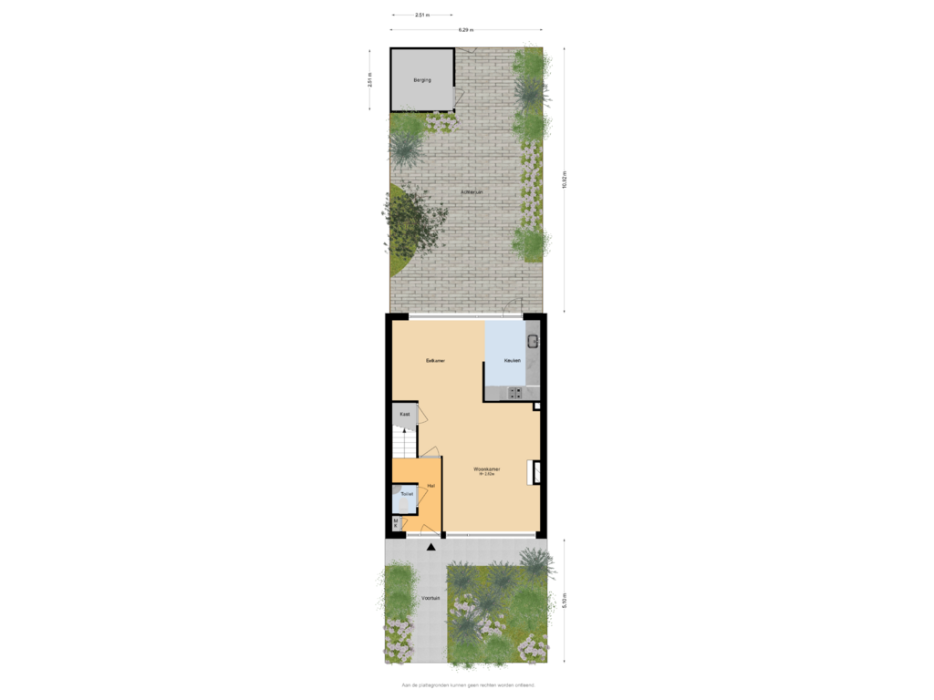 View floorplan of Situatie of Eigendomweg 136