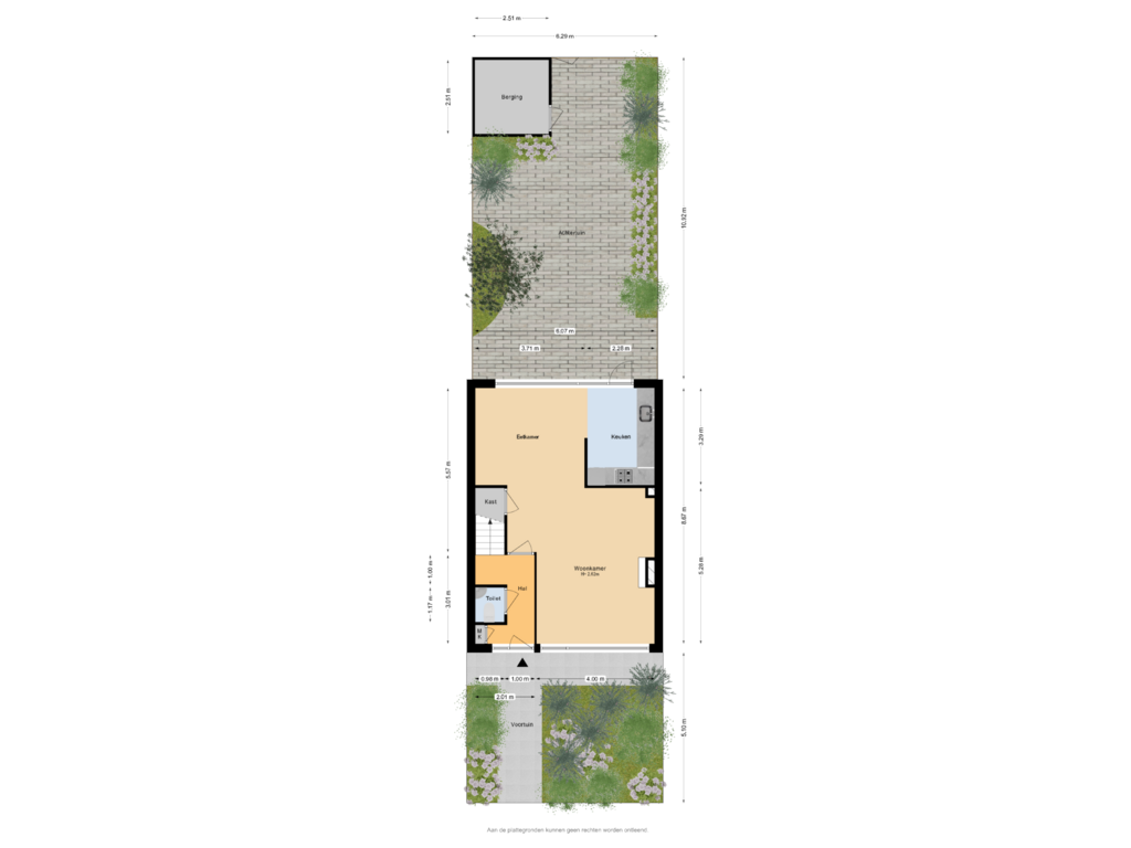 View floorplan of Begane grond of Eigendomweg 136