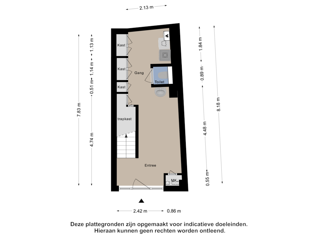 Bekijk plattegrond van Begane Grond van Breedstraat 47