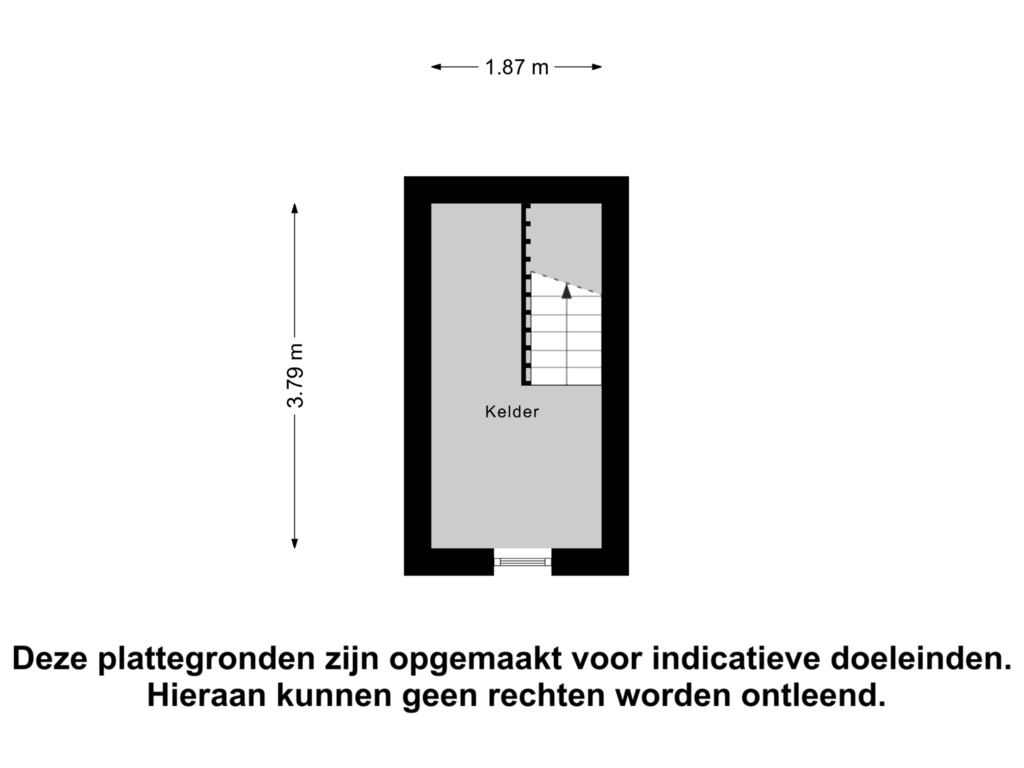 Bekijk plattegrond van Kelder van Hoogbroekstraat 6