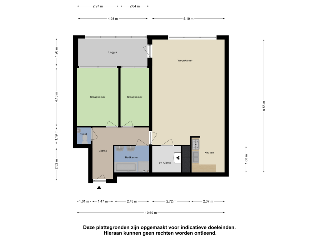 View floorplan of Appartement of De Reijenburg 72