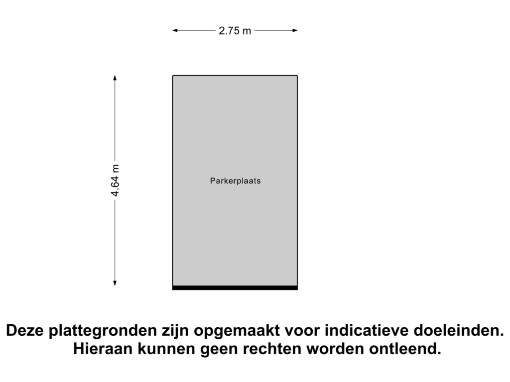 View floorplan of Parkerplaats of De Reijenburg 72