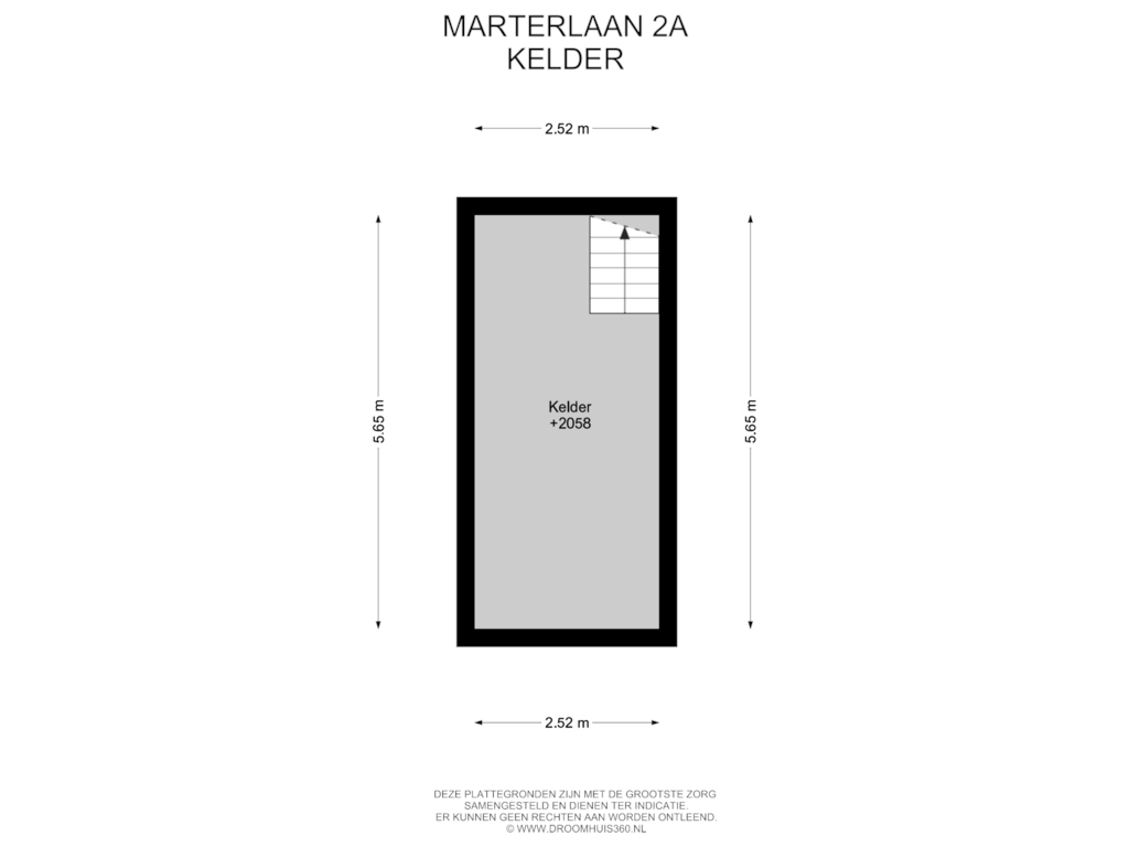 View floorplan of Kelder of Marterlaan 2-A