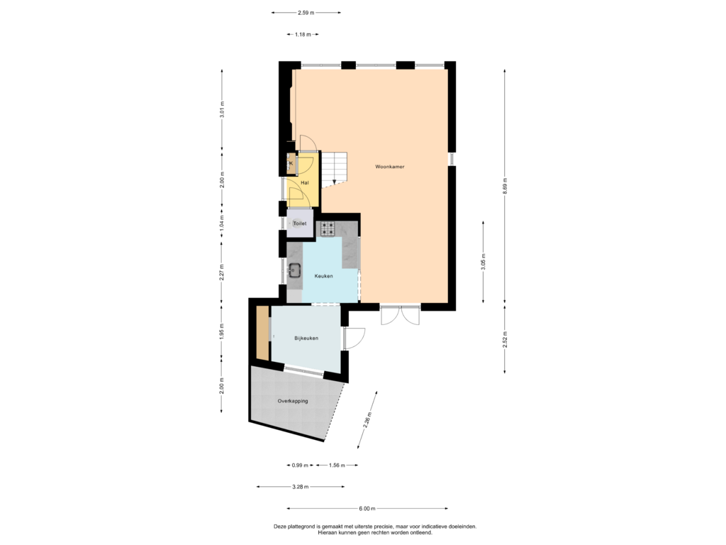 Bekijk plattegrond van Begane Grond van Dorpsstraat 457