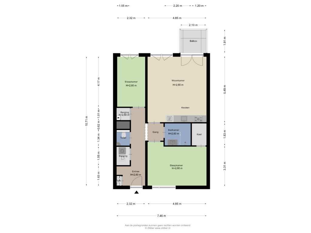 Bekijk plattegrond van Appartement van Sonate 75