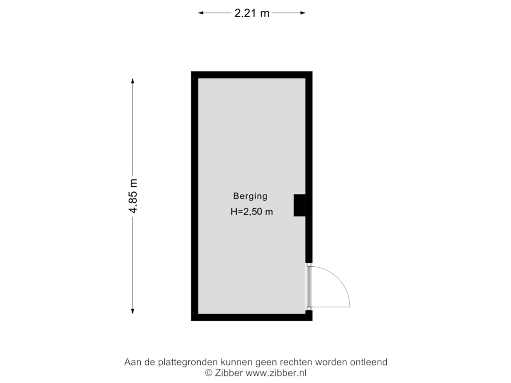 Bekijk plattegrond van Berging van Sonate 75