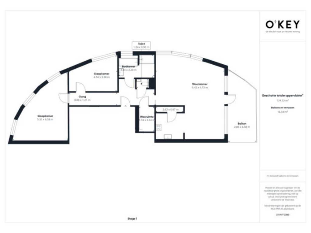 Bekijk plattegrond van Appartement van Rubenslaan 152