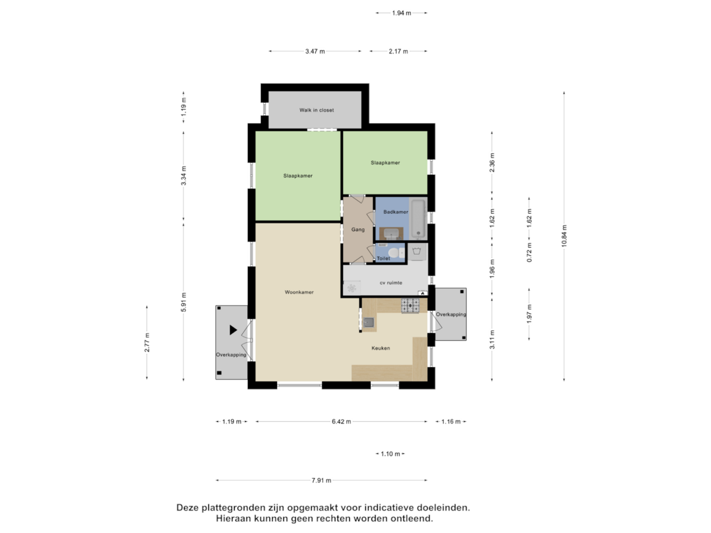 Bekijk plattegrond van Begane Grond van Scheibaan 11-B12