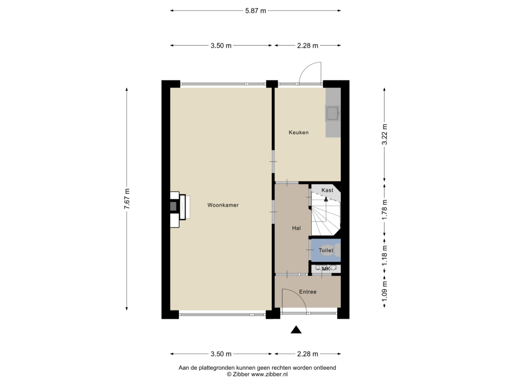 View floorplan of Begane Grond of Gerretsenpad 5