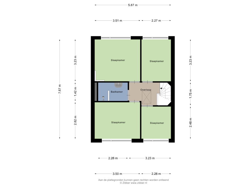 View floorplan of Eerste Verdieping of Gerretsenpad 5