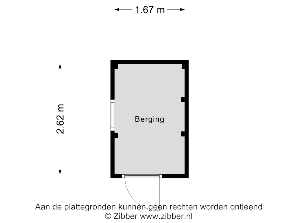 View floorplan of Berging of Gerretsenpad 5