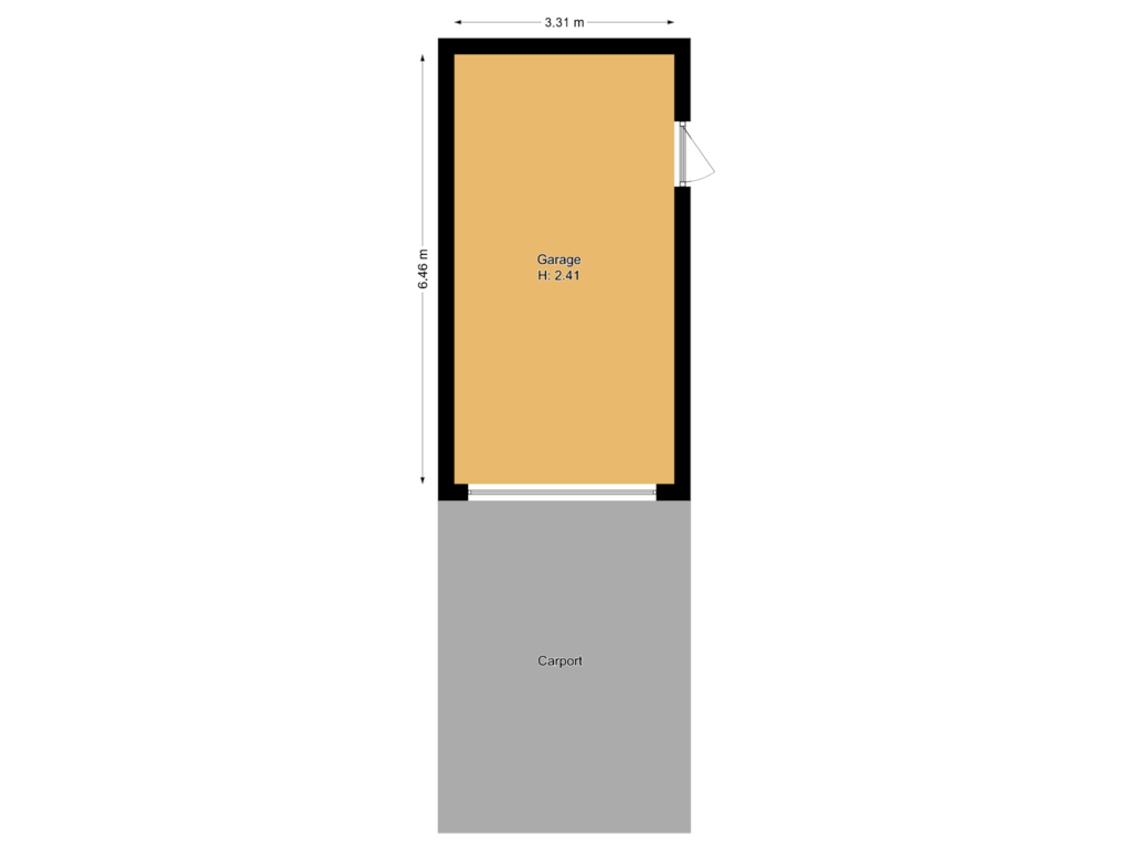 View floorplan of Garage of Nootweg 10