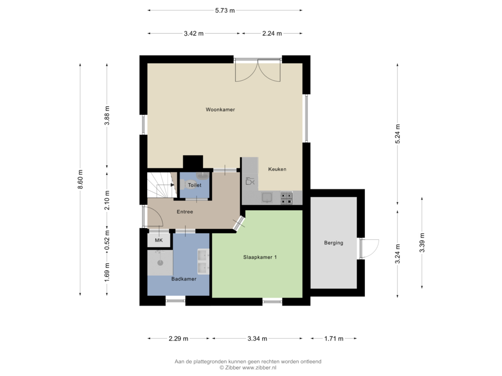 Bekijk plattegrond van Begane Grond van Hunerwold State 5