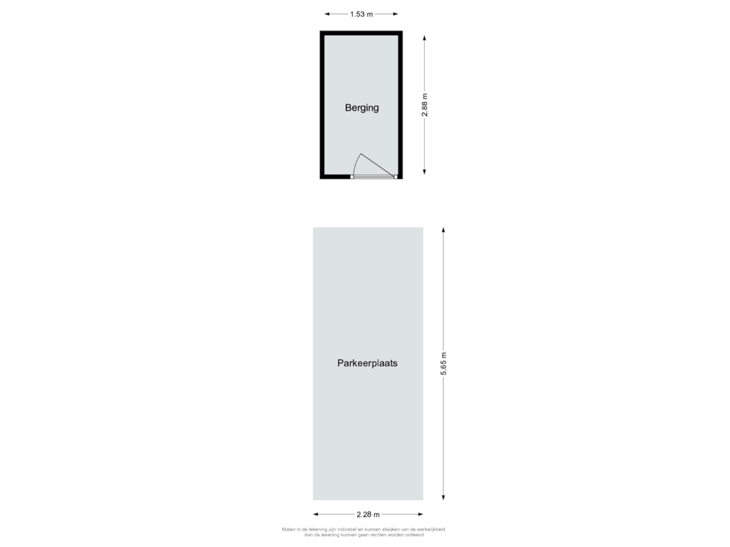 Bekijk plattegrond van Berging en parkeeplaats van Boulevard Bankert 166-A