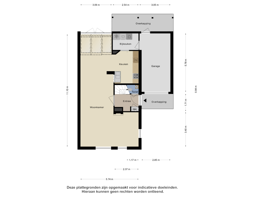 Bekijk plattegrond van Begane Grond van Akkerwindelaan 32