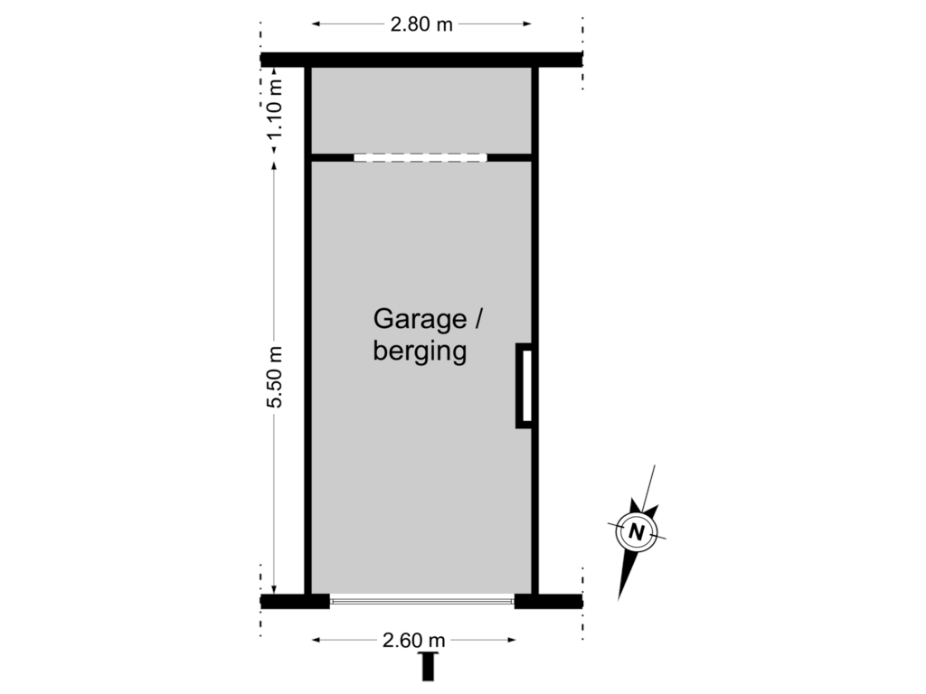 View floorplan of Garage of Tsjerkestrjitte 2